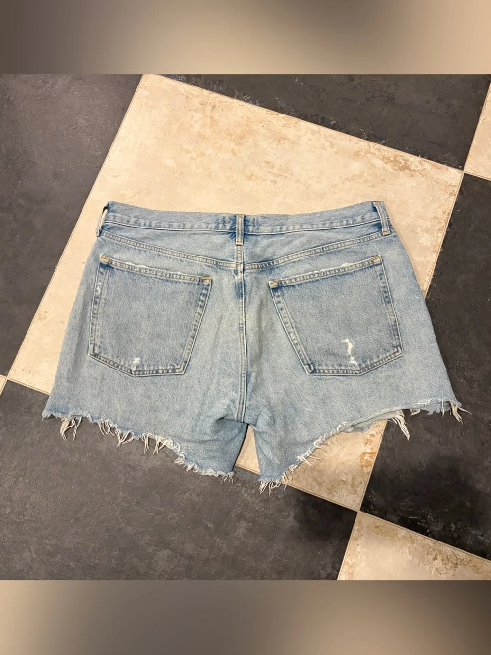 Agolde Parker Long denim shorts - size 33 - swapmeet